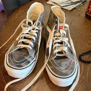 Vans Camouflage Sneakers, Size US women 9.5 / US men 8.0